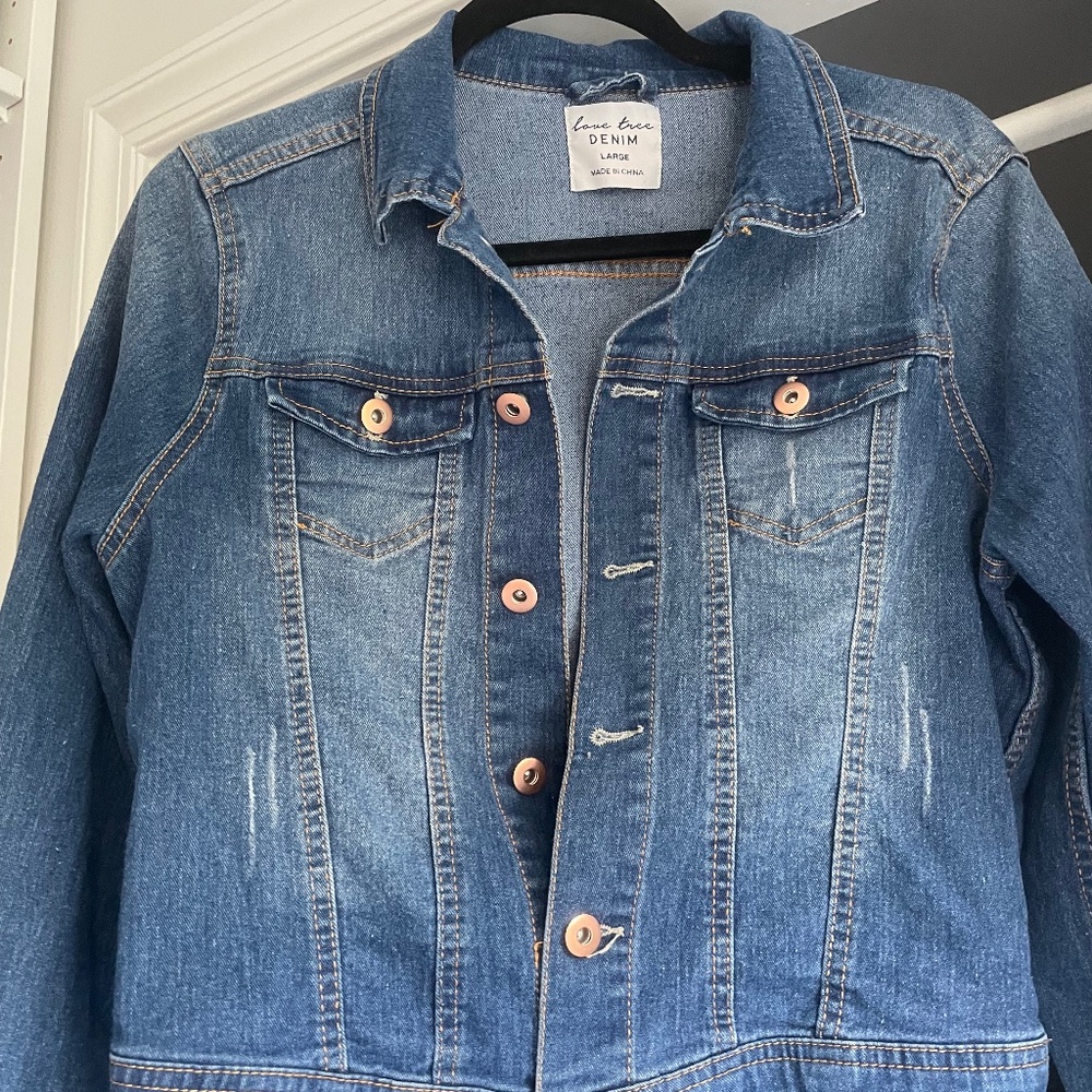 Distressed Jean Jacket